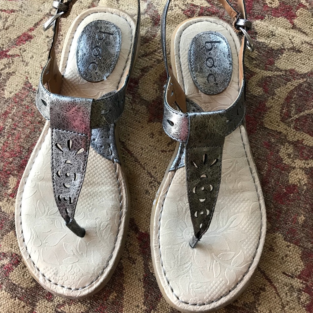 Born silver sandals